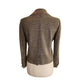 Vintage Y2K Cropped Blazer Houndstooth Wool Jacket Brooks Brothers