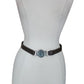 Vintage Archival TOM FORD Y2K Gucci GG Logo Belt Brown Leather Chrome Buckle