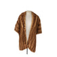 Vintage 50s Brown Mink Fur Shrug Wrap Stole Shawl