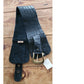 Vintage Wide Black Suede Belt Croc Embossed Chester NWT Deadstock