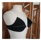 Vintage 60s Black White Bikini Set Bullet Bra + Boy Shorts Majorca Athenee Greece