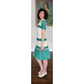 Vintage 1950s Nelly Don Dress Green Polka Dot White Cotton Hope Reed Short Sleeve