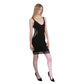 Vintage Y2K Bebe Black Bandage Dress Side Lattice Cutout Clubwear