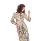 Vintage 1970s Kristie Lou Dress Hooded Floral Maxi Long Sleeve Woodland Fairy