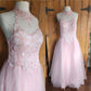 Y2K Era Pink Princess Dress Tulle Lace Embroidery Corset Lace Back Barbie