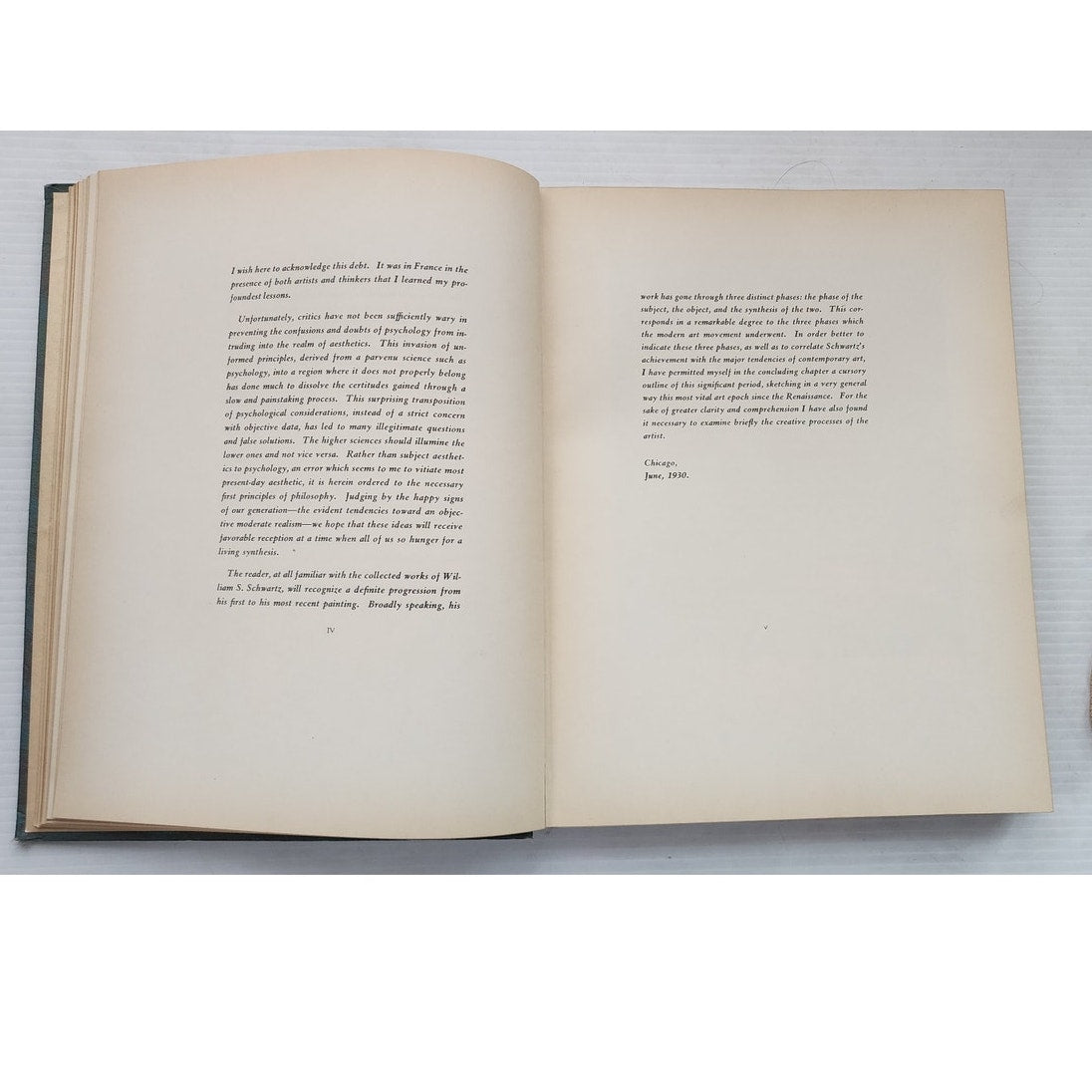 Art Book William S Schwartz A Study Manuel Chapman 1930 Chicago 2nd Ed