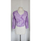 LoveShackFancy Aubrielle Top Purple Tie-Dye Blouse Cotton Lace / S