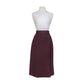 Vintage 80s CHLOE Karl Lagerfeld Skirt Midi Oxblood Burgundy Red Wool Marshall Field