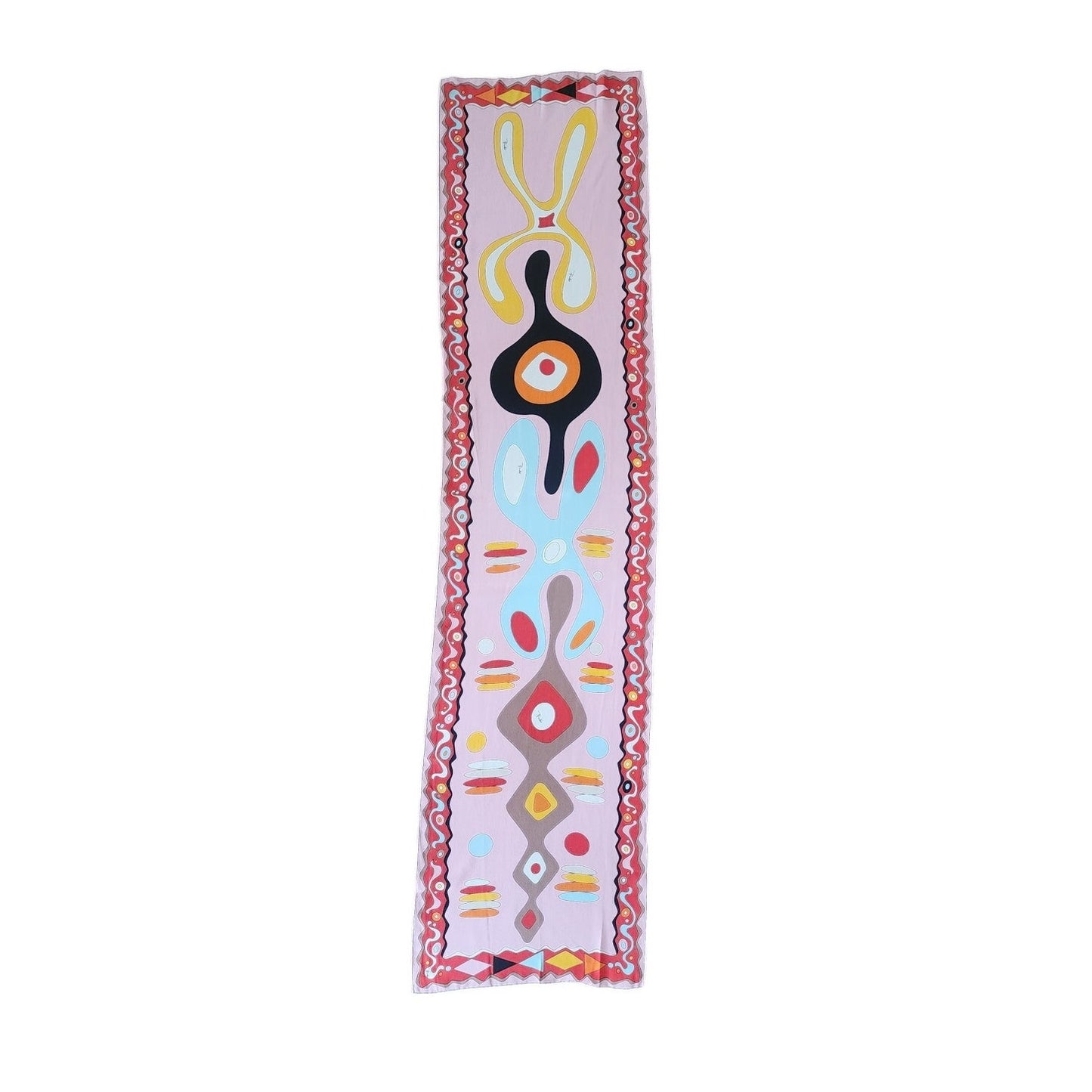 Archival Vintage 60s Emilio Pucci Silk Scarf Occhi Eye Psychedelic Oblong Stole
