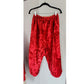 Vintage Santa Claus Costume Jacket Pants Hat Red Velvet