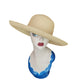 Vintage 90s Brooks Brothers Panama hat Handwoven Beige Cream Straw