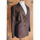 Vintage 1990s ESCADA Blazer Brown Bronze Metallic Jacket / Large