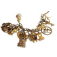 Vintage 50s 60s Gold Charm Bracelet Travel & Hobbies Novelty