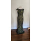 Vintage 2000s M for Missoni Evening Dress Green Black Lace Off the Shoulder / M