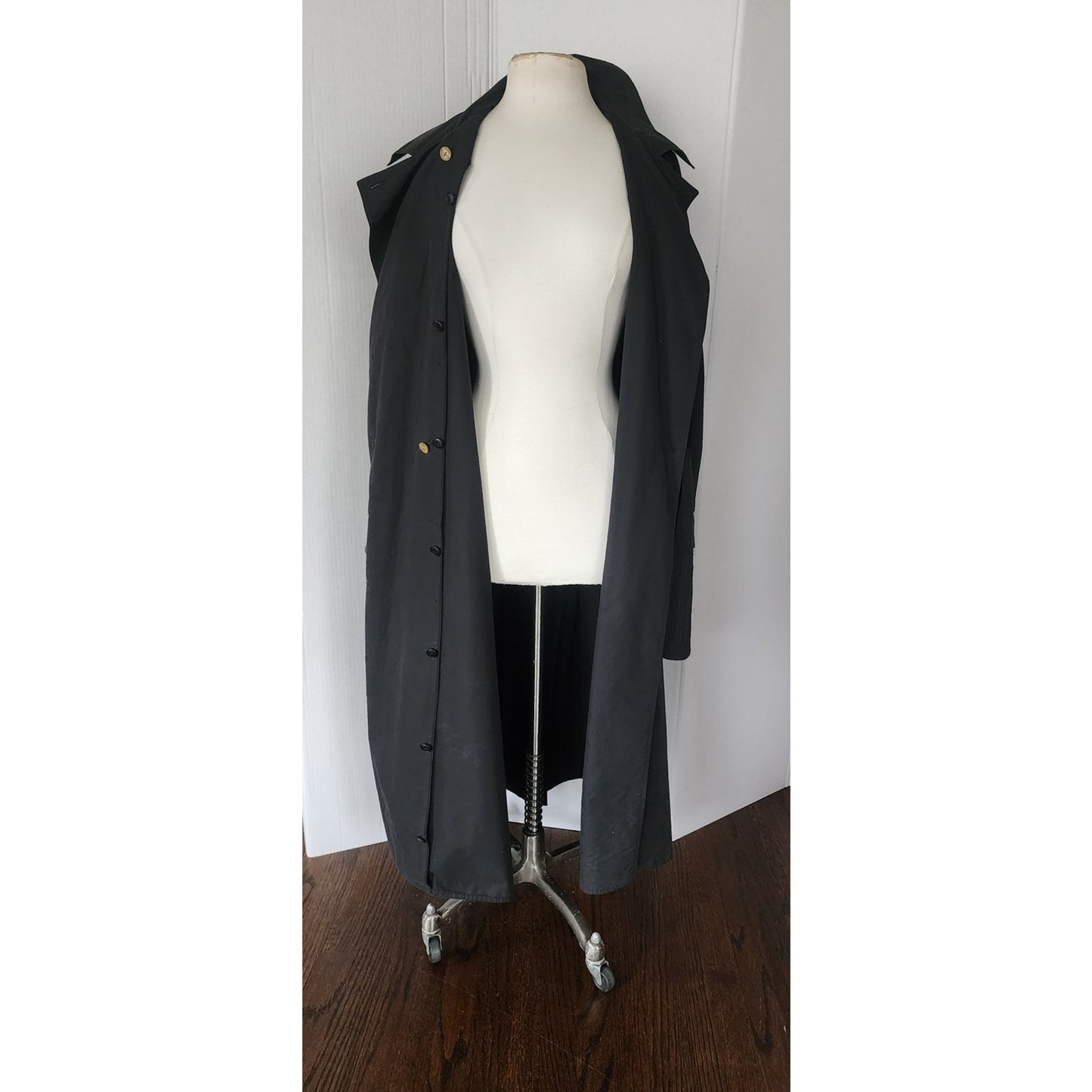 Vintage 80s Sonia Rykiel Coat Black Trench / Medium