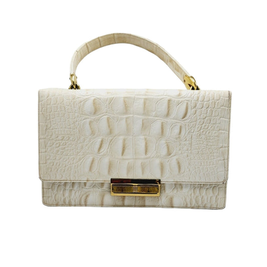 Vintage 60s Cream Bag Faux Leather Granny Purse Magda Makkay