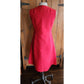 Vintage 60s Red Wool Mod Duster Long Vest Tunic Custom Made