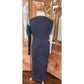WNDERKAMMER Dress Blue Floral Jacquard Asymmetric Colorblock Sheath Avant Garde