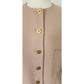 Vintage 90s Sonia Rykiel Skirt Suit Beige Wool / M