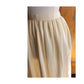 Vintage 70s Oscar de la Renta Cream Silk Skirt Eyelet Lace