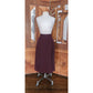 Vintage 1980s CHLOE Pencil Skirt Midi Oxblood Burgundy Red Wool Lagerfeld Era Marshall Fields