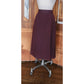 Vintage 1980s CHLOE Pencil Skirt Midi Oxblood Burgundy Red Wool Lagerfeld Era Marshall Fields