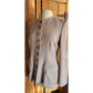 Vintage Armani Black Label Blazer Beige Wool Collarless Jacket Borgo 21