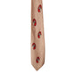 Vintage 30s Mens Tie Pink w/Red Horses Graphic Print