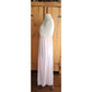 70s Pink Slip Dress Negligee Ankle Length Nightgown Barad