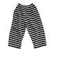 Vintage 80s Sonia Rykiel Pants Black w/Cream Stripes Velour Elastic Waist