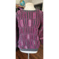 Vintage 1980s Ros Joffe Sweater Mens Purple Black Wool 3D Novelty Knit / M