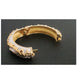 Vintage 1970s Jomaz Bracelet Joseph Mazer Sculptural Brutalist Two Tone Gilt Clamper Bangle