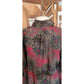 Vintage 80s CHLOE LAGERFELD Blouse Dark Floral Silk Blouse High Neck Long Sleeve