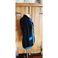 Vintage 80s Blazer Escada Black and Blue Wool