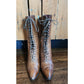Antique Edwardian Granny Boots Brown Leather Lace Up 7