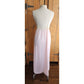 70s Pink Slip Dress Negligee Ankle Length Nightgown Barad