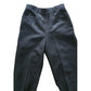 Vintage 90s ISAAC MIZRAHI Pants Black Textured Cotton High Waist 28 Made in USA Small