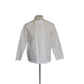 Vintage Issey Miyake Mens Shirt White Linen Button Down Asymmetrical Closure Mandarin Collar