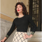 Vintage 70s Boho Maxi Dress Black Knit Top Cream Windowpane Skirt Floral Crissa Italy