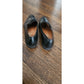 Vintage 90s Ferragamo Women's Shoes Penny Loafers 10.5 Narrow Black Leather