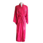 Vintage Japanese Dragon Robe Embroidered Red Silk