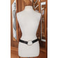 Vintage 2000s Prada Belt Brown Leather Minimalist Silver Buckle O Ring Clasp 36"