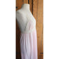 70s Pink Slip Dress Negligee Ankle Length Nightgown Barad