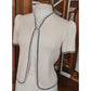 Vintage 1980s St. John Suit Jacket Cardigan Sweater + Skirt Set Cream Knit Marshall Fields