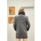 Vintage 80s Long Blazer Lilli Ann Houndstooth Wool Jacket Gray Black
