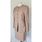 Vintage 90s Sonia Rykiel Skirt Suit Beige Wool / M