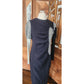 WNDERKAMMER Dress Blue Floral Jacquard Asymmetric Colorblock Sheath Avant Garde