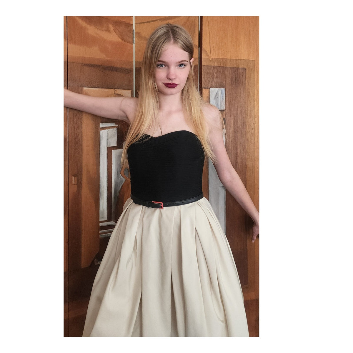 Jason Wu Dress Resort 2012 Strapless Party Midi Bubble Skirt Ivory Black Silk NWT Small