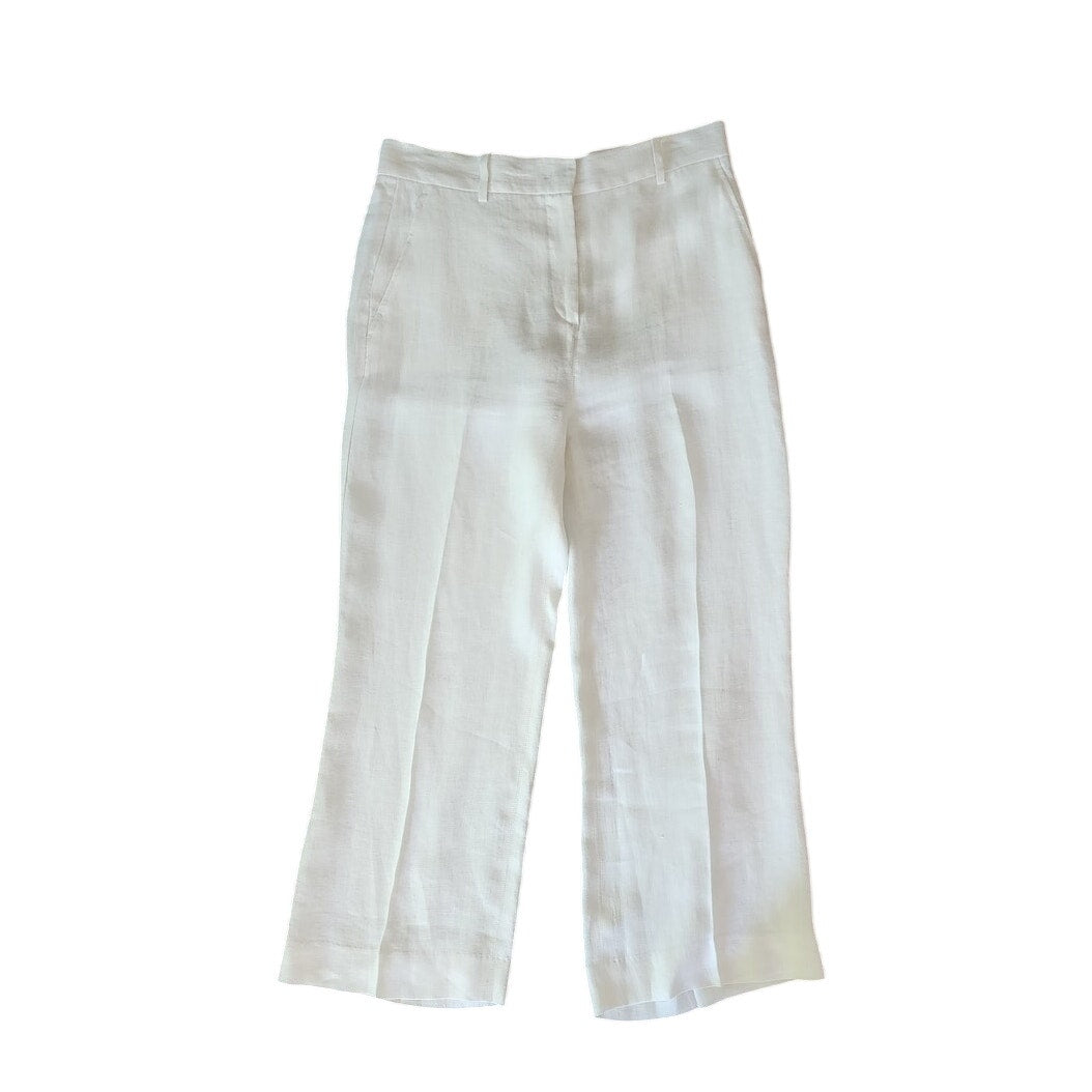 Vintage 2000s Max Mara Weekend Linen Pants White Trousers / Medium