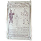 Vintage 30s Sewing Pattern ORIGINAL: Mens Boys Pierrot Clown Costume Butterick 4785